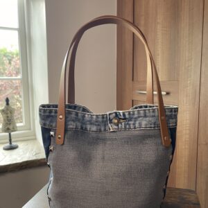 Patchwork Stud Skull Bag